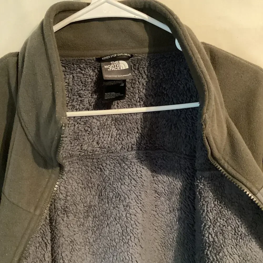 1841Vintage The North Face Men Chimborazo Jacket Sherpa Fleece Olive Green Large